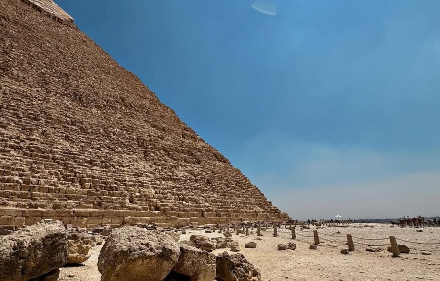 Full Day Tour to Giza Pyramids, Sphinx, Memphis & Saqqara